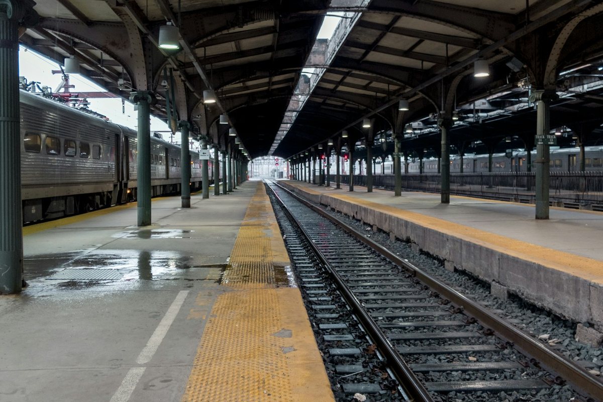 empty train station at daytime